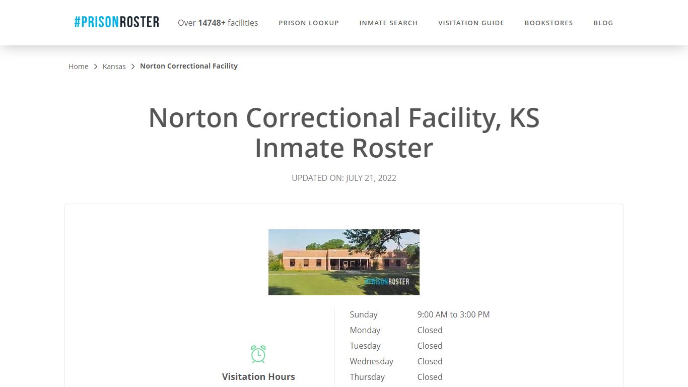 Norton Correctional Facility, KS Inmate Roster - Prisonroster